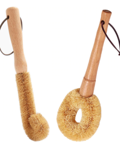 set di spazzole per la cucina in palma di cocco biodegradabili ed ecologiche